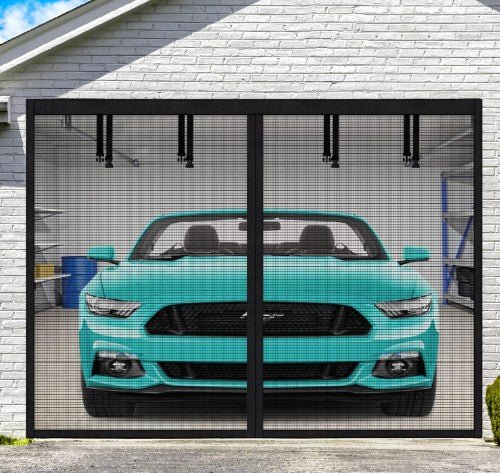 BUGBLOCK – Magnetiskt garageport-flugnät för en insektfri upplevelse