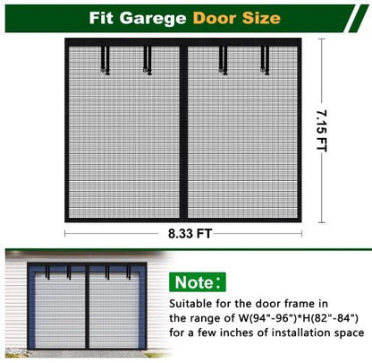 BUGBLOCK – Magnetiskt garageport-flugnät för en insektfri upplevelse