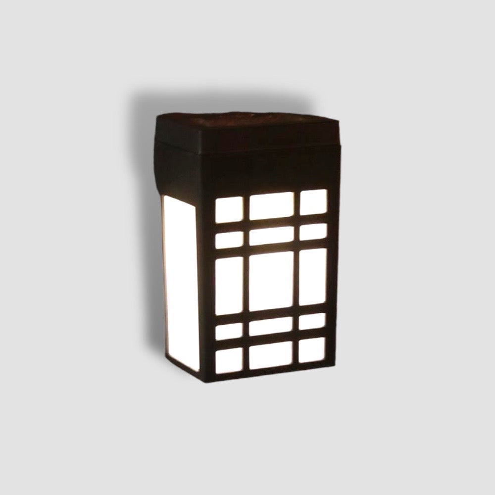 Carvallo Solarlampa Vägg i Japansk Stil | Väderbeständig & Energibesparande | Varm- & Kallvit | Kompaktformat