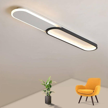 2 Rektangulära Infällda Taklampor Minimalistisk LED-belysning