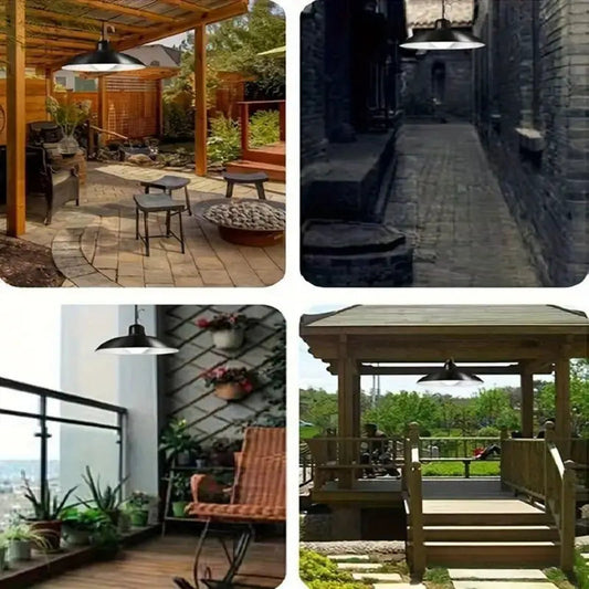 Carvallo – Solcellsdriven LED-pendellampa för utomhusrum med fjärrkontroll