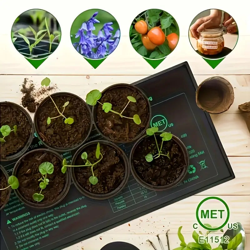 Värmematta för växtplantor – Temperaturreglering för snabbare groning och tillväxt