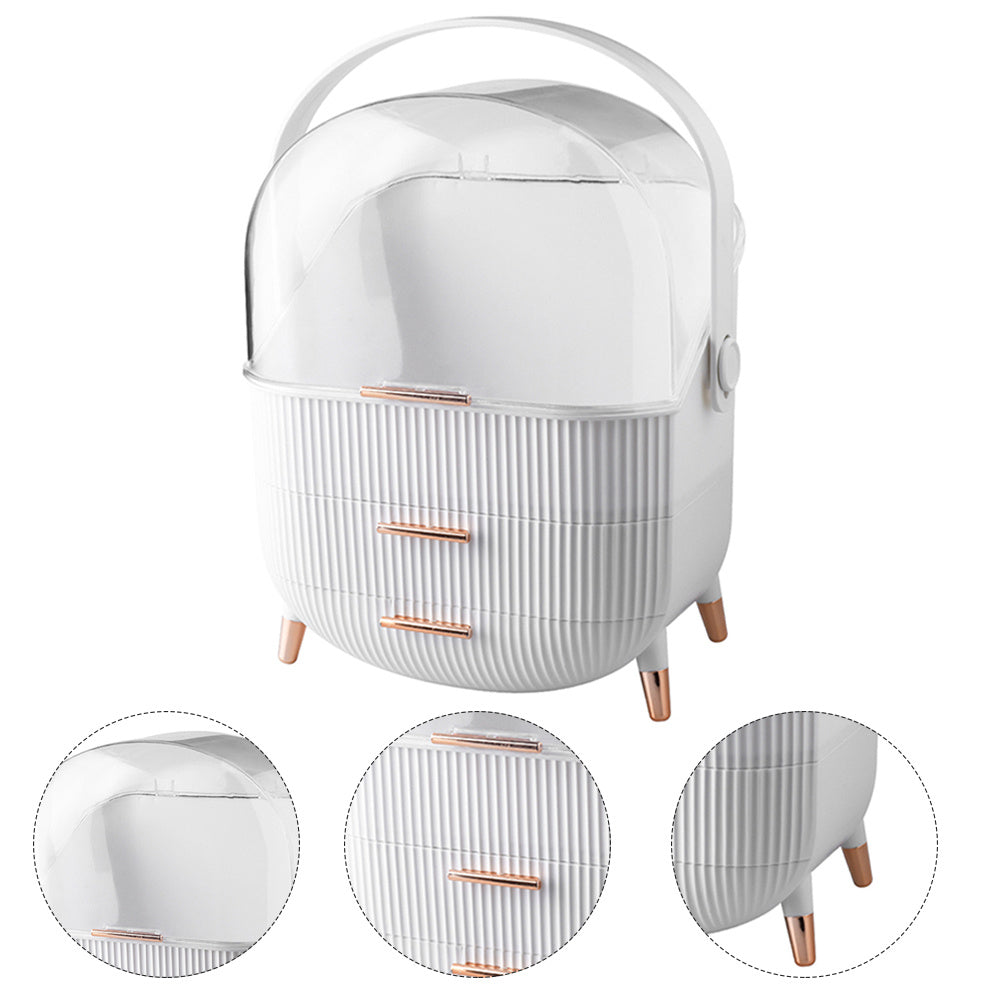 Makeup Storage Organizer med lådor - Kosmetisk bordsskåp