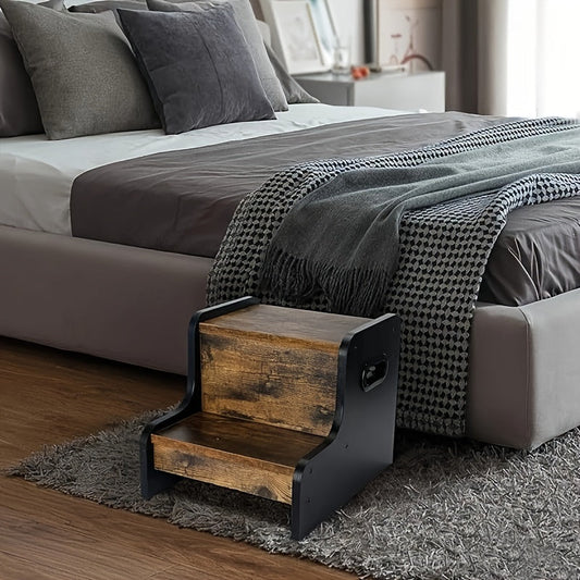 Rustik Trä Stapelbar Pall - För Bekvämlighet och Säkerhet