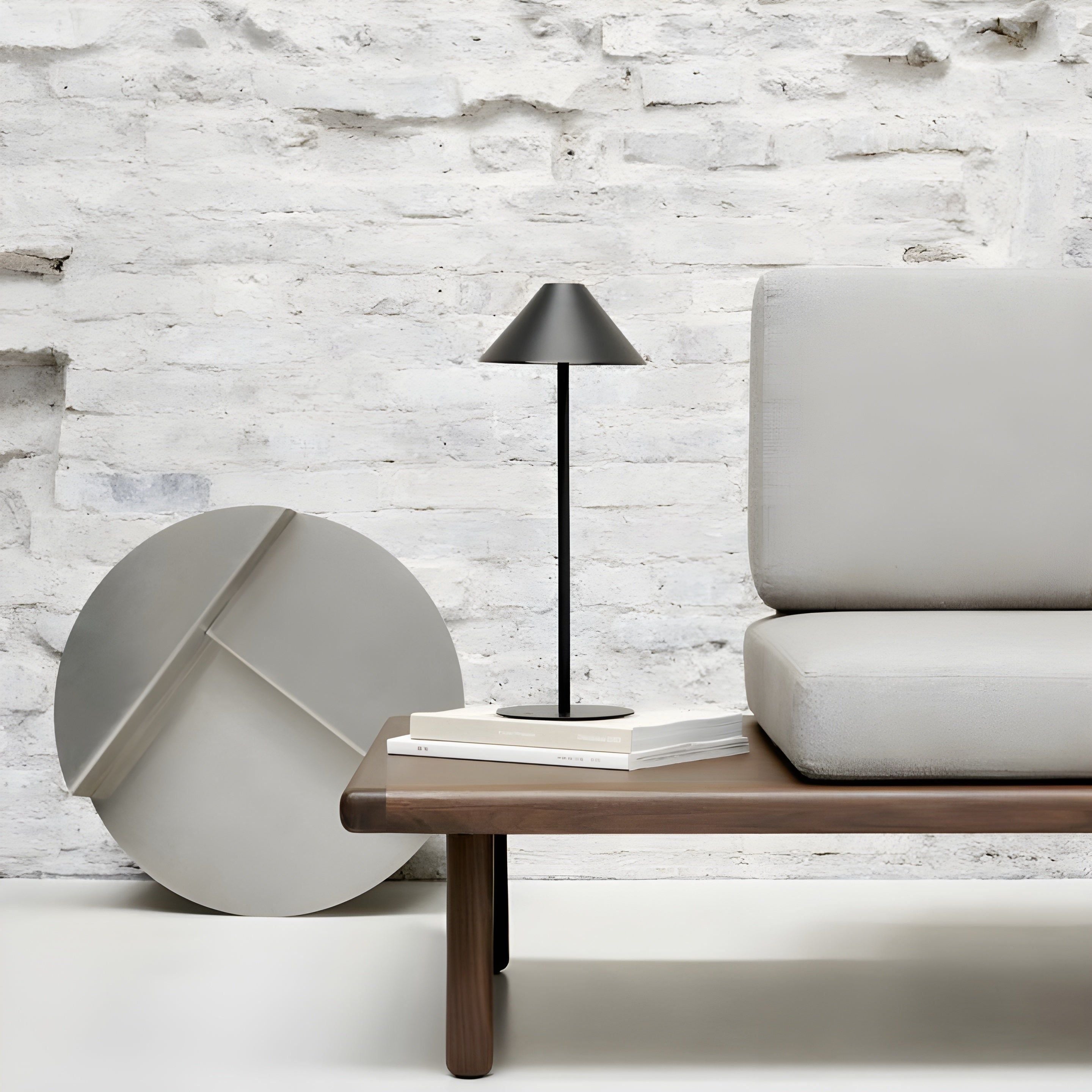 Palori - Minimalistisk dimbar touch-bordslampa - vattentät och uppladdningsbar ljusfärg