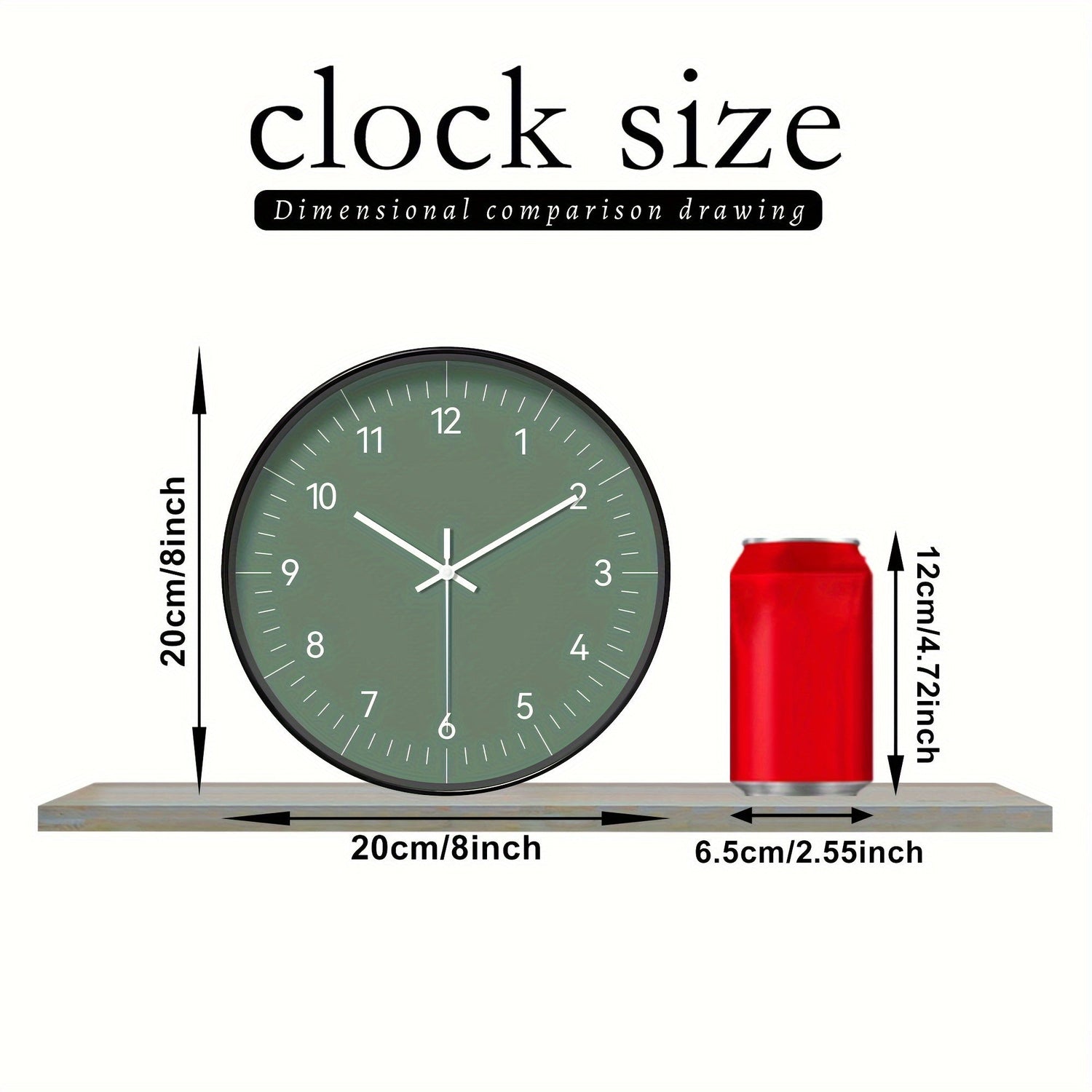 FantasyTime - Modern Tyst Väckarklocka, 20 cm