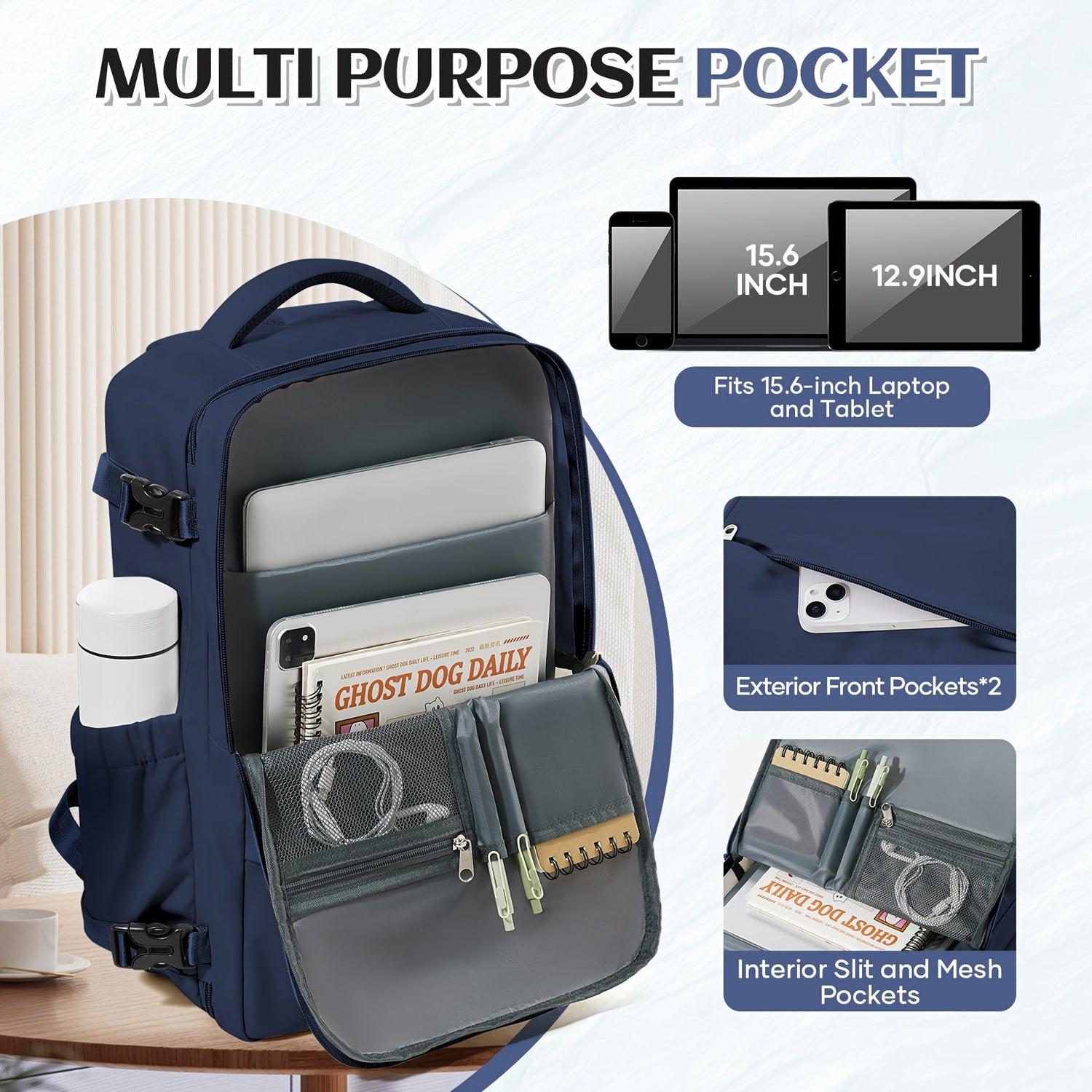 Ryanair Kabin Reser Ryggsäck Lätt Under Säte Passar