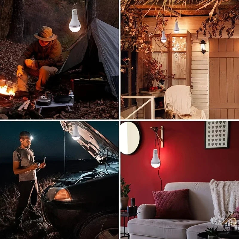 Solarlampa med solpanel – Energisparande LED-lampa för inomhus- och utomhusbruk