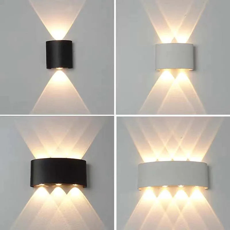Vägglampa Modern Vit LED Vattentålig Lampa
