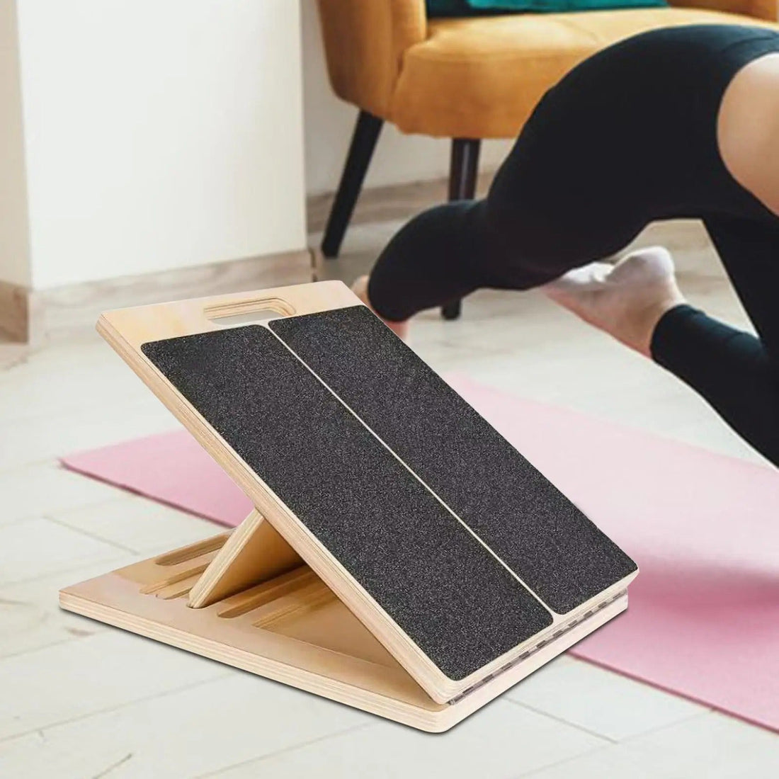 Vadmuskulsträckare – Justerbar Halkfri Lutande Bräda med Fällbar &amp; Bärbar Design för Stretching &amp; Terapi