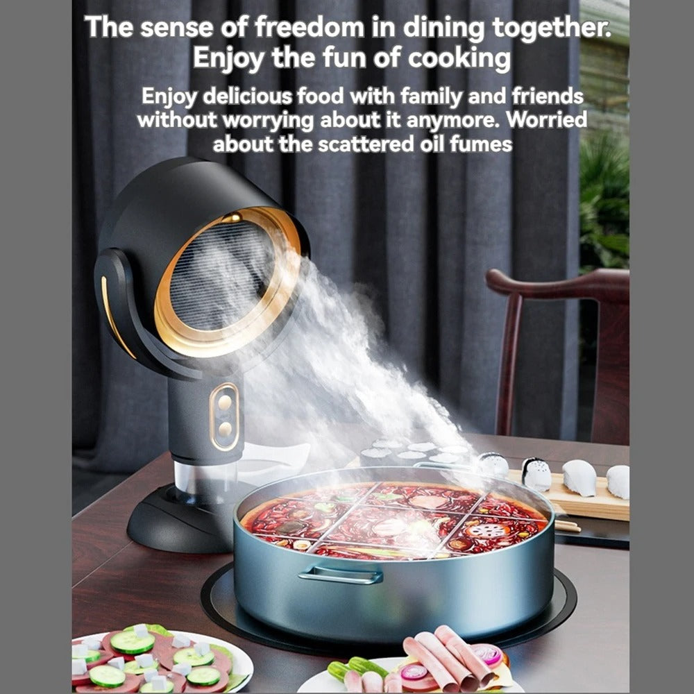 Bärbar Rök Luftfilterfläkt – Kraftfull, Uppladdningsbar och Perfekt för Alla Utrymmen