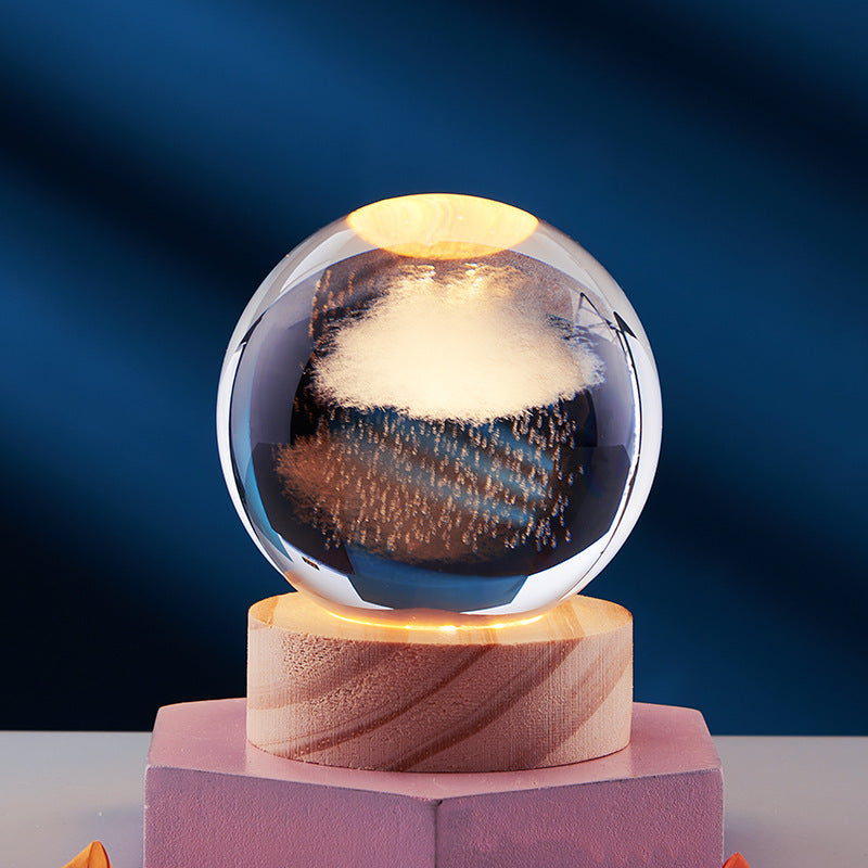 CrystalLight - 3D Kristall Nattlampa
