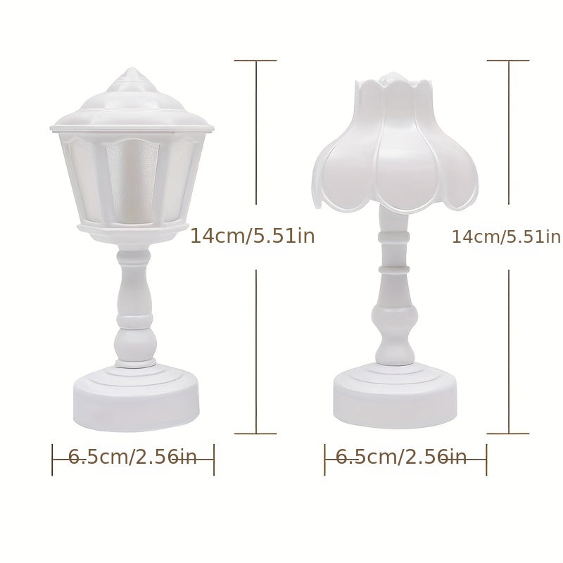 LumiDeco - Retro LED Mini Bordslampa Heminredning Nattlampa