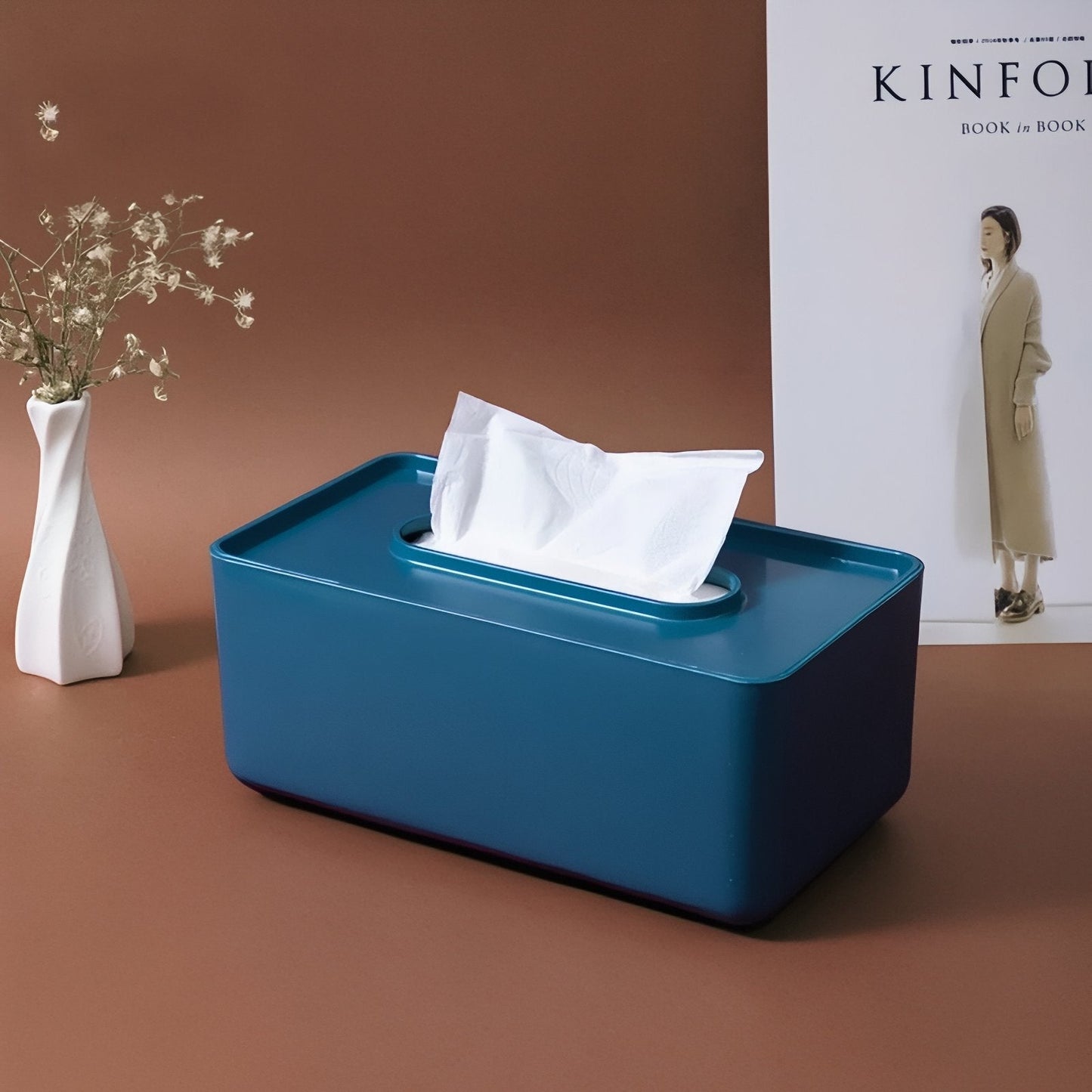 Carvallo - Modern rektangulär pappersnästukslåda för en stilfull touch i ditt hem