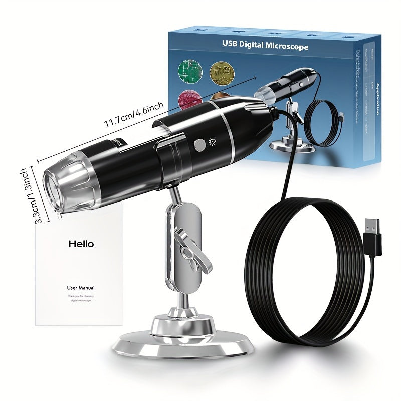 USB Digital Mikroskop med Justerbar Stativ