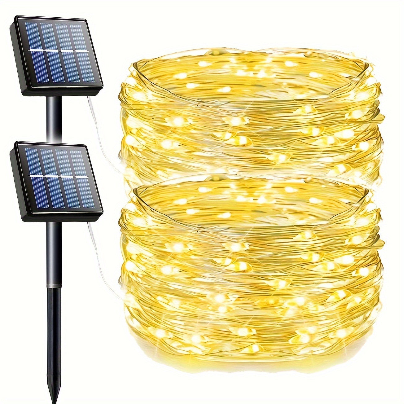 Utomhus Solenergi Drivna Röda Ängel Ljus