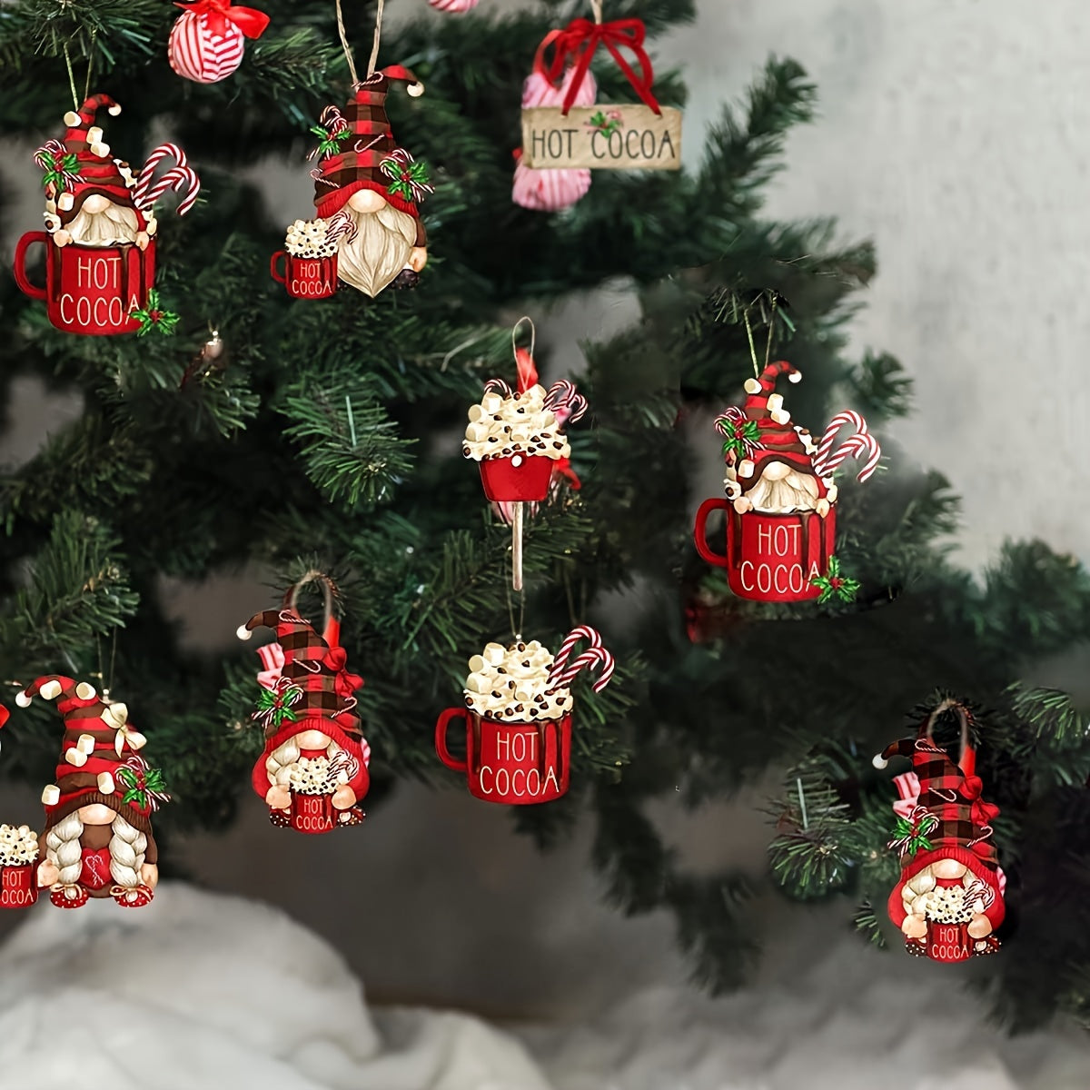Festlig Glädje Ornament Set – För en Mysig Atmosfär
