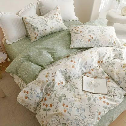 Blommigt sängkläder-set – 3-delat, Mjukt och Av hög kvalitet | Perfekt för alla årstider