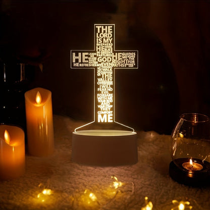 KruisLicht - 3D LED Nattlampa Akryl USB-driven