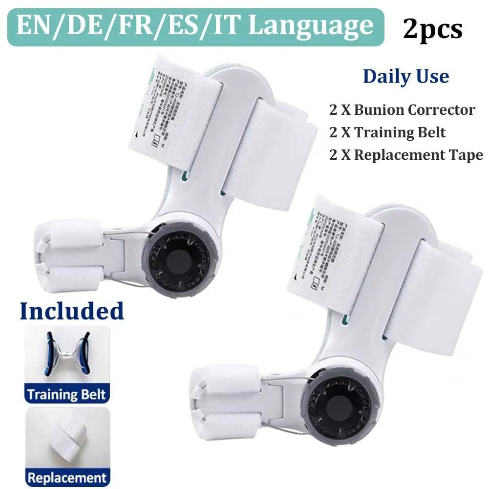 Uppgraderad Tå Bunion Korrigerare – Justerbar Ortopedisk Splint för Smärtlindring & Alignment