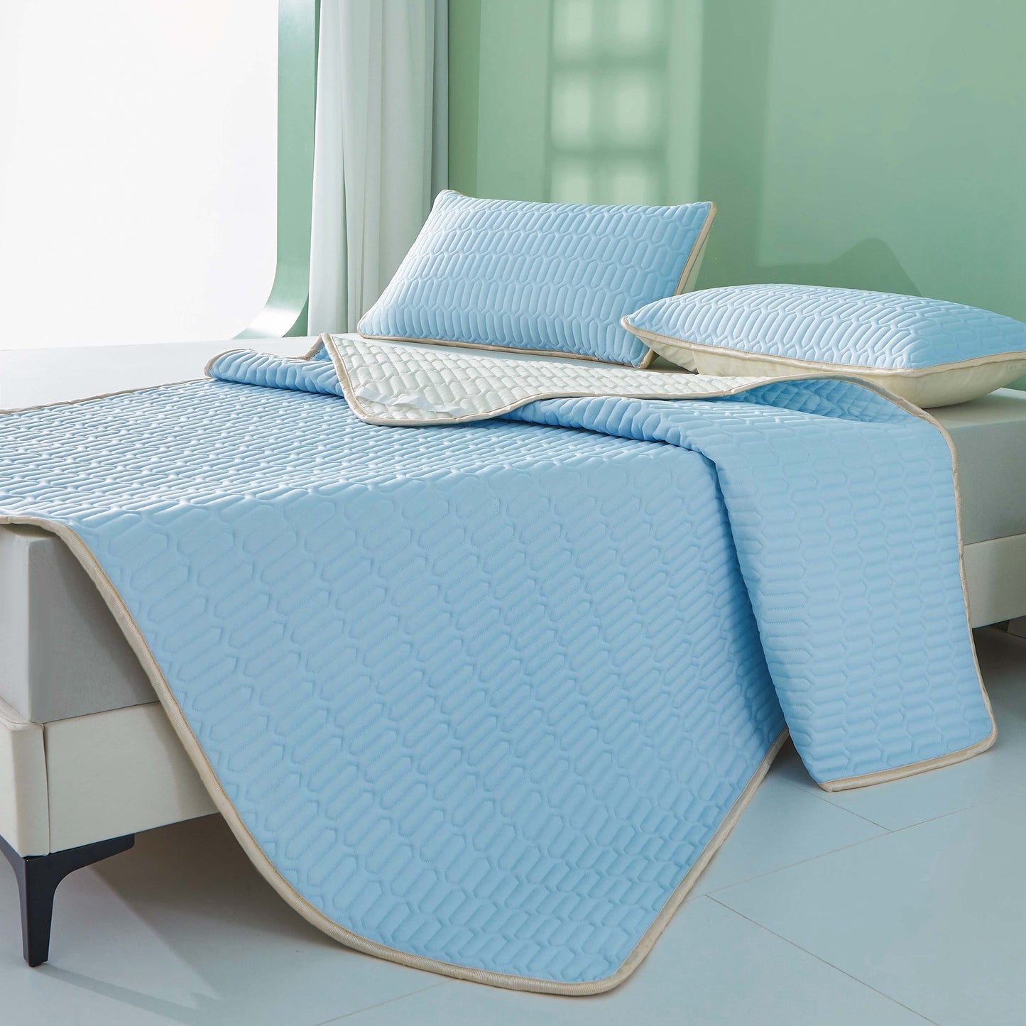 Cool Latexmatta - 2/3 stycken sommarkylmattsats för sovrum eller studentrum, Andas och Fällbar