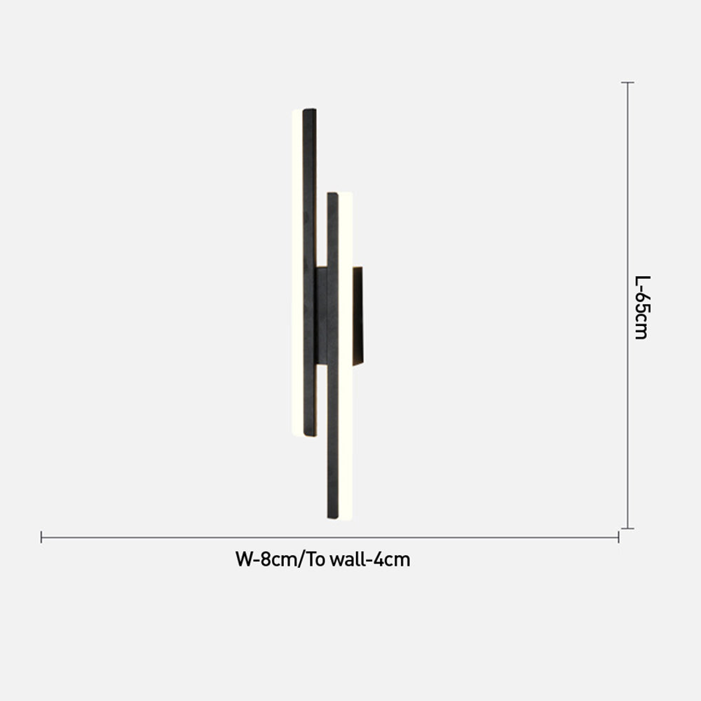 LED Vägglampa Akryl Metall Väggsconslampa Belysningsarmatur