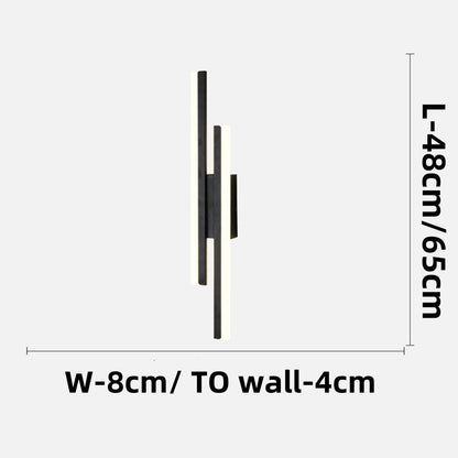 Akryl LED Vägglampa | Vardagsrum | Metall-Akryl | 18,9&quot; Armatur | Brick by Brick
