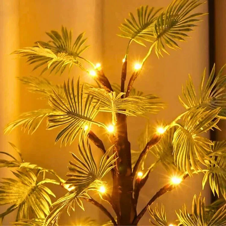 Tropiska palmblad LED-lampor