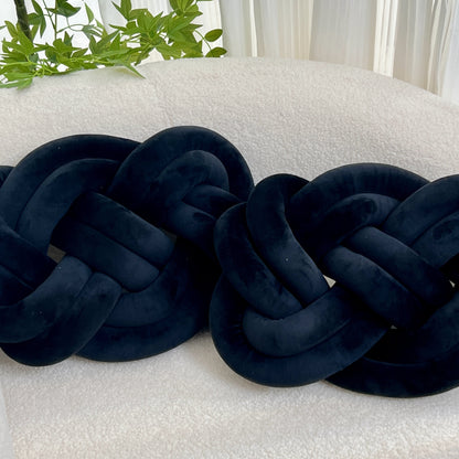 2 Stycken Knop Ball Kuddar - Mjuka Plysch Kuddar, Dekorativa Kuddar för Säng, Soffa och Vardagsrum