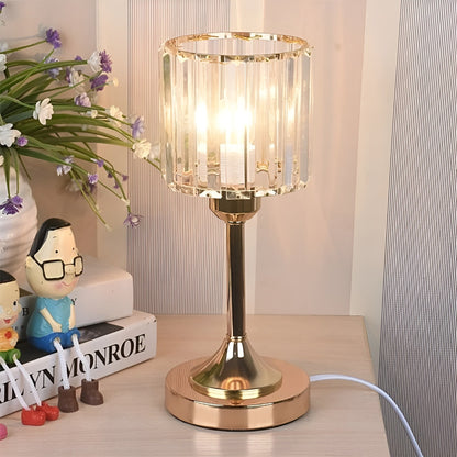 GlowGem Lampa - Nordisk Kristall-LED-Bordlampa