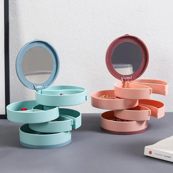 Vridbar Smyckesförvaringsbox (4 Lager)