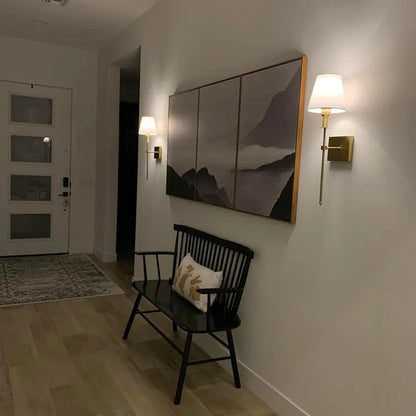 Vägglampa Uppladdningsbar Modern Tyg Sconse
