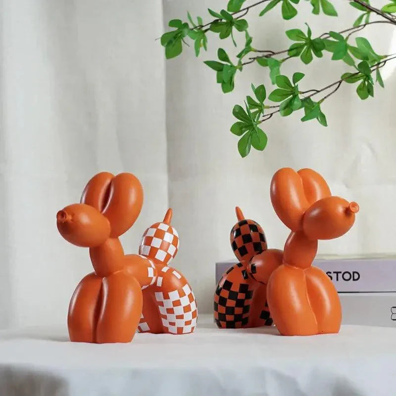 Carvallo Ballonhund Skulptur | Modernt Nordiskt Design | Dekoration av Resin | För Vardagsrum, Kontor & Presentidéer