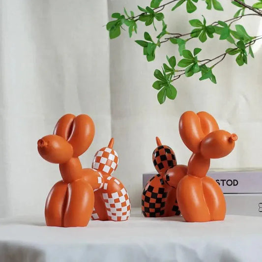 Carvallo Ballonhund Skulptur | Modernt Nordiskt Design | Dekoration av Resin | För Vardagsrum, Kontor & Presentidéer