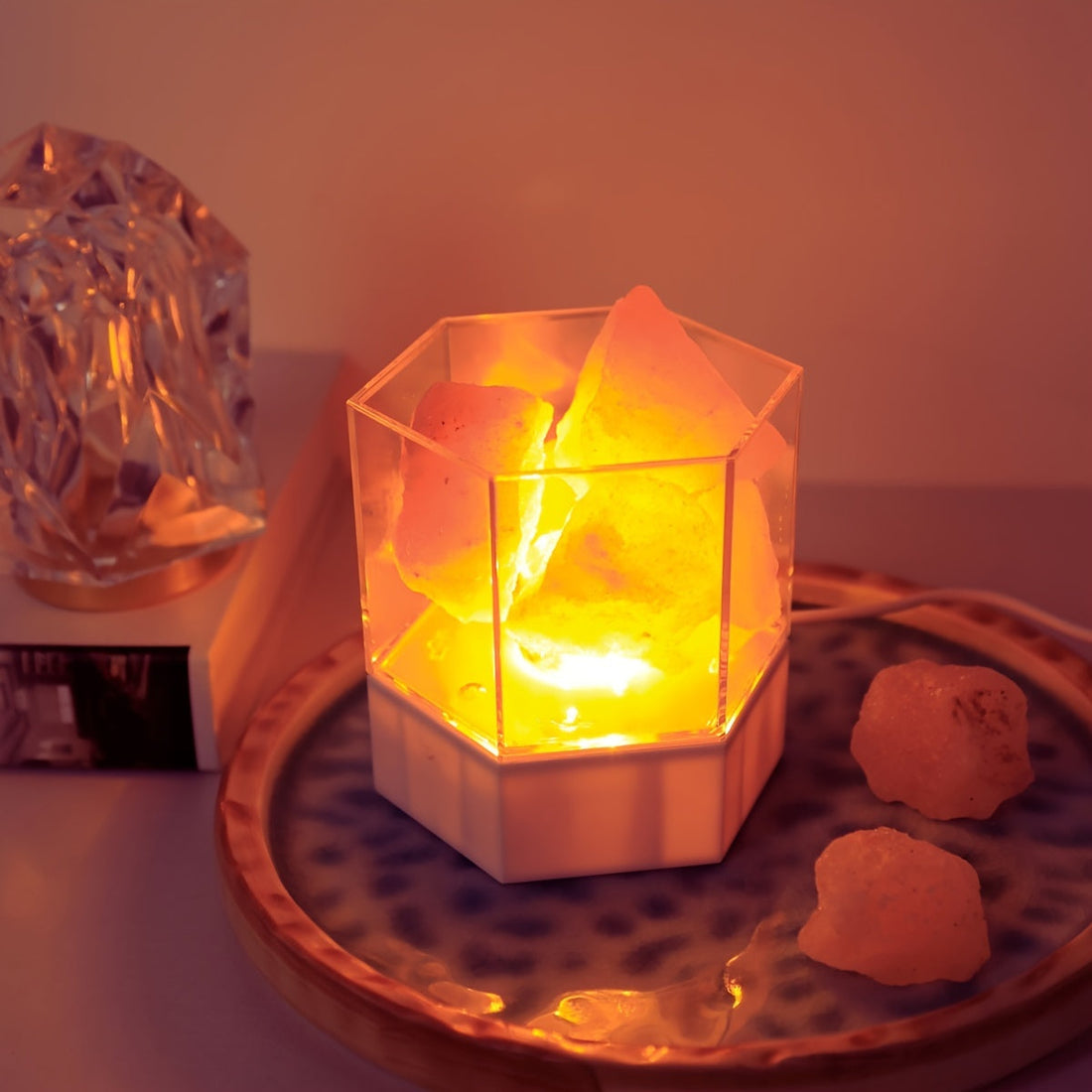 Zoutlampa - Himalaya Nattlampa med USB-anslutning