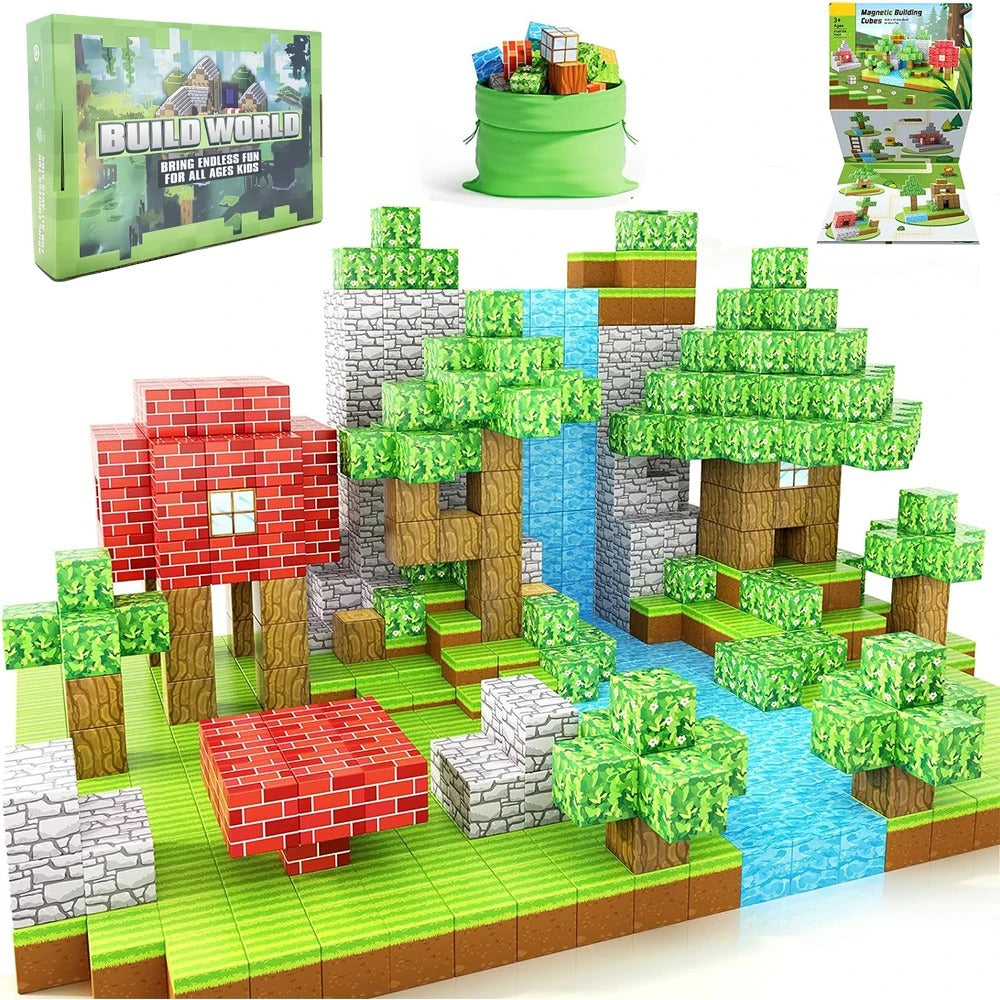 1OOPcs STEM Lärande Magnetiska Byggblock