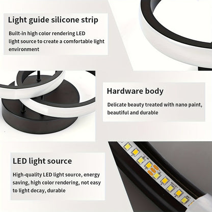 Futuristisk CircleVibe Taklampa - För ett Trendigt och Ljus Rum