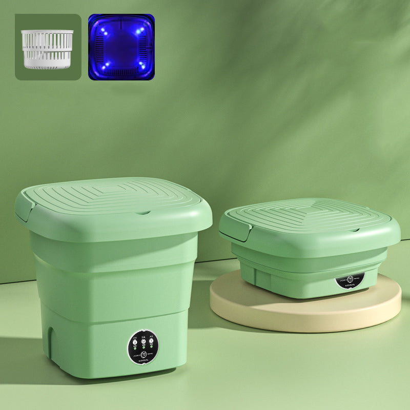 Tvättmaskin Bärbar Fällbar Mini Tvättkorg