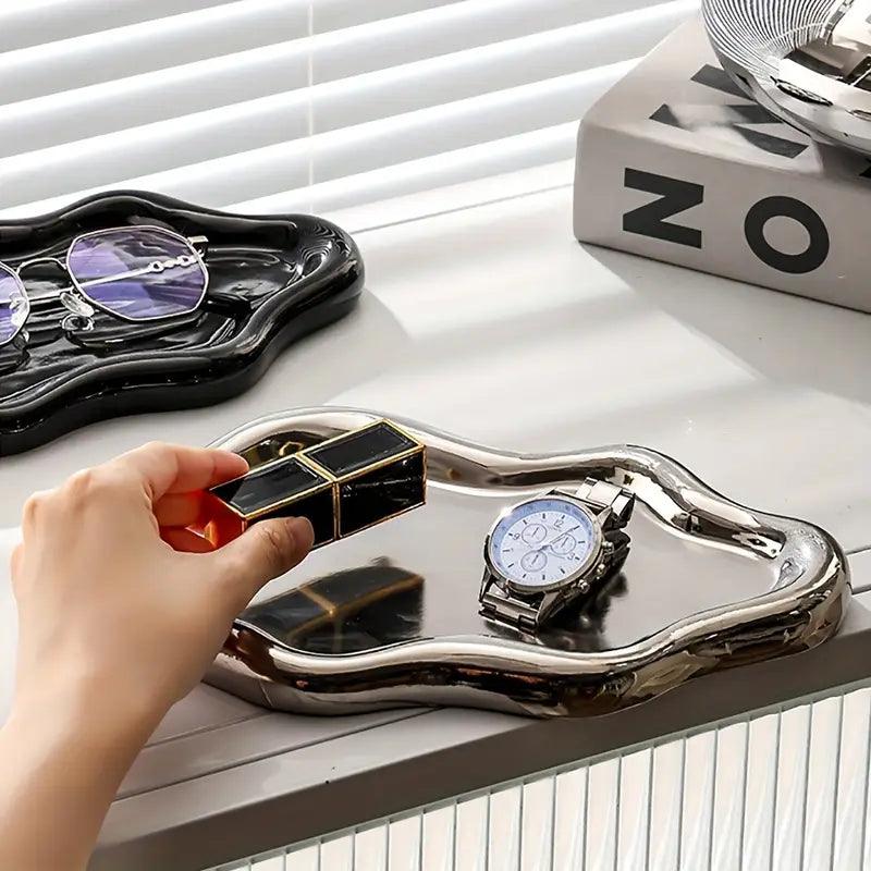 Carvallo Smyckeskål | Molnform av keramik | Stilfull förvaring för ringar, nycklar & accessoarer