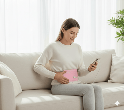 CALMCORE – Elektriskt bältesvärmare med värme och vibration