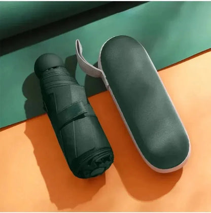 Capbrella Compact Umbrella - Ultralätt kapseldesign för elegant, platsbesparande regnskydd