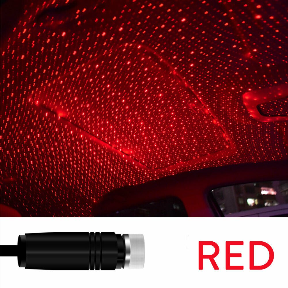 Royallure Bil Tak Stjärnig LED Interiör Ljus – USB Flexibel Ambient Belysning för Fester & Resor