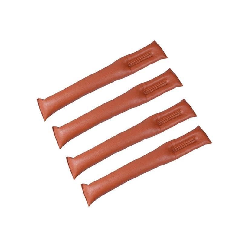 Royallure Bilstolsfackfyllare - Premium PU-läderorganisatör för telefoner, nycklar och nödvändigheter - Justerbar och lätt att installera - 2 st