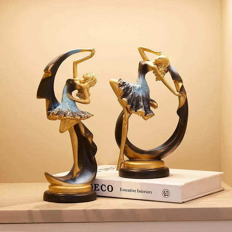 Caran d’Artis | Kreativ Dansande Flicka Skulptur för Elegant Heminredning