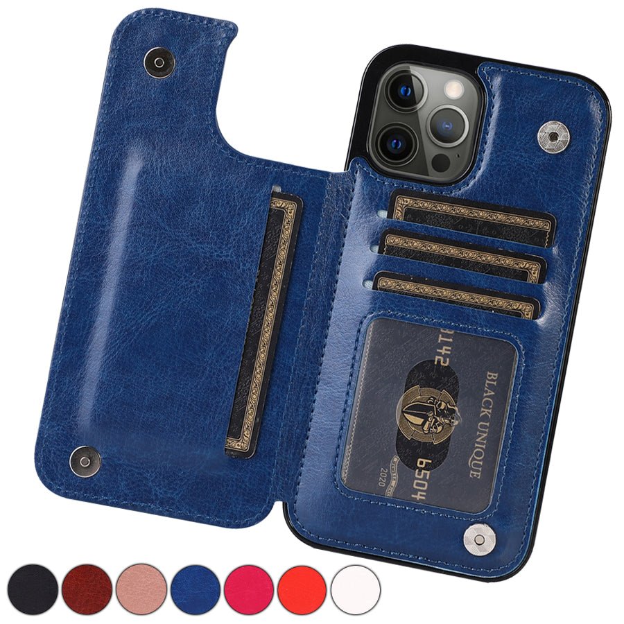 CARDHOLD LÄDER - Elegant smartphonefodral med kortfickor