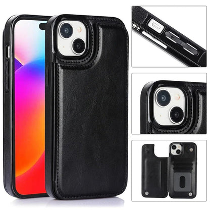 CARDHOLD LÄDER - Elegant smartphonefodral med kortfickor