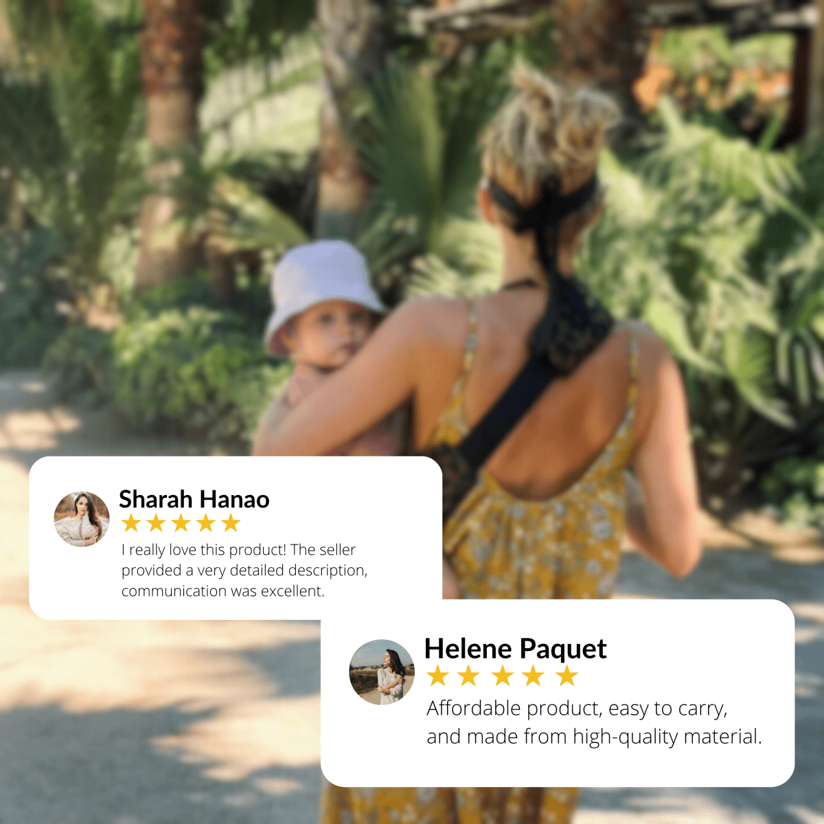 Carrynest Baby Sling - Ergonomisk höftbärande för bekvämt, handsfree bärande av babyn