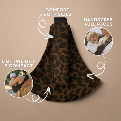 Carrynest Baby Sling - Ergonomisk höftbärande för bekvämt, handsfree bärande av babyn