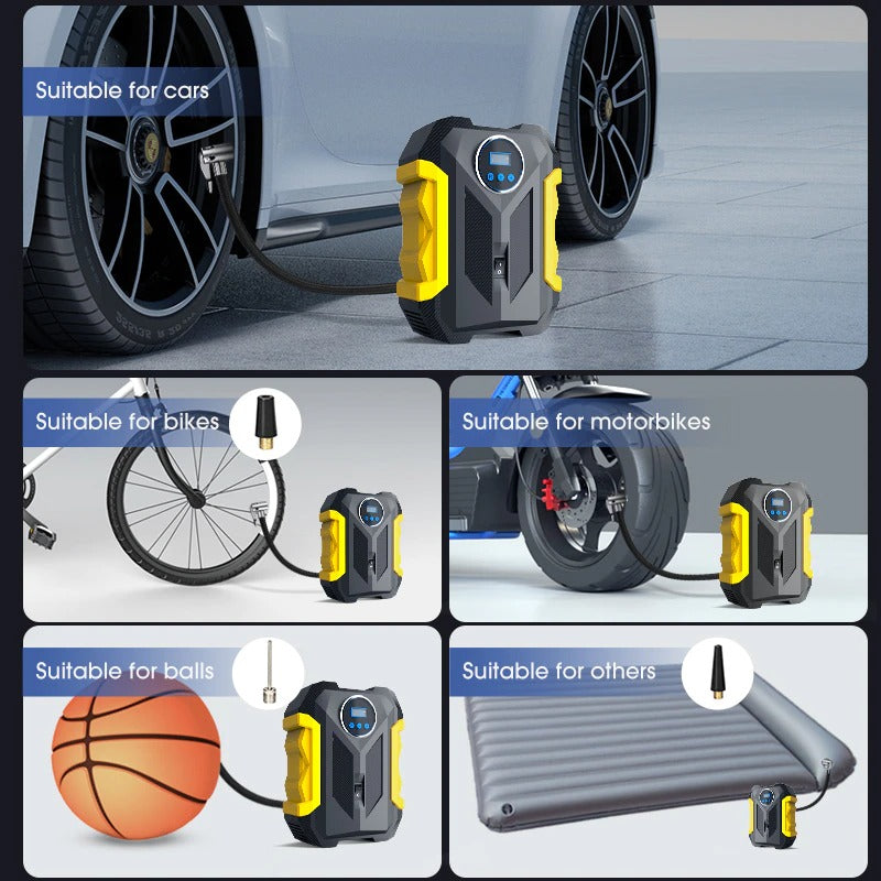 Portabel bil däck kompression