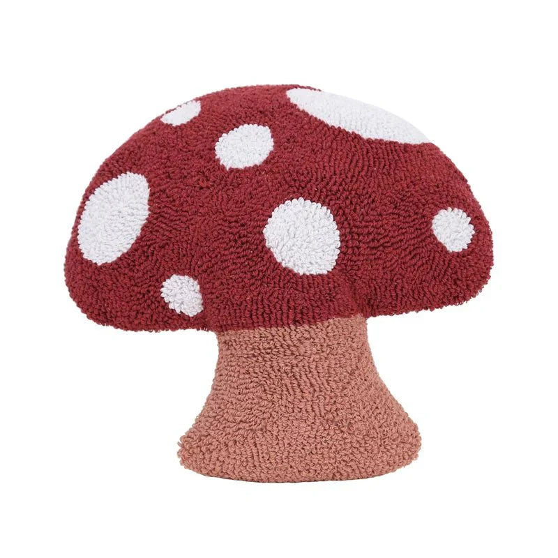 Tecknad kastkuddar med broderad bomullsdesign